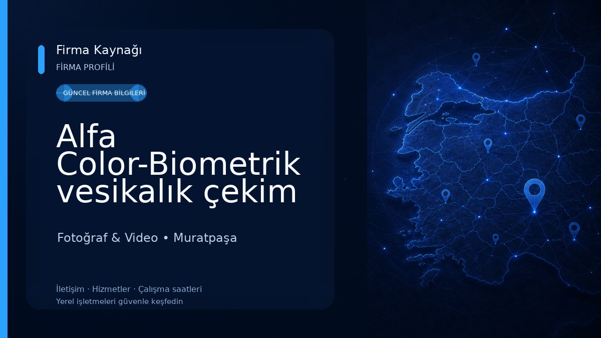 Alfa Color-Biometrik vesikalık çekim noktası