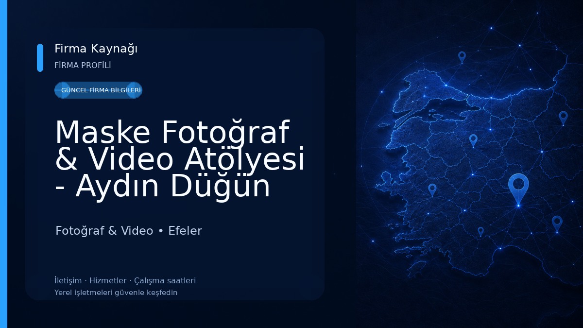 Maske Fotoğraf & Video Atölyesi - Aydın Düğün Fotoğrafçısı