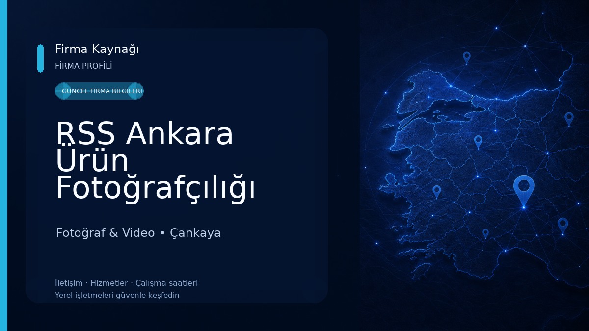 RSS Ankara Ürün Fotoğrafçılığı
