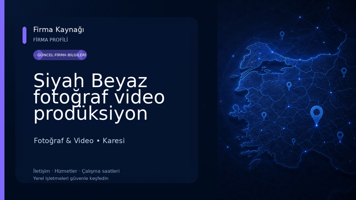 Siyah Beyaz fotoğraf video prodüksiyon